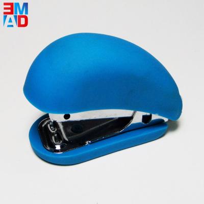 China 12 Sheets Mini Plastic Colorful Manual Cute Blue Stapler for sale