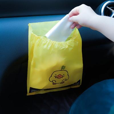 China Eco-Friendly Recyclable Disposable Plastic Small Car HDPE Garbage Bag Eco Friendly Customized Biodegradable Disposable Garbage Bag for sale