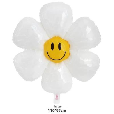 China Kids Party Aluminum Globos Daisy Shape Foil Balloon 18 Inch Movie Wedding Birthday Decoration Party Qualatex Balloons for sale