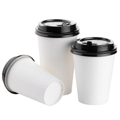 China Disposable Custom Disposable Coffee Paper Cup With A Lid for sale