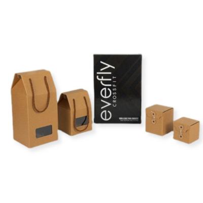 China Recycled Materials Gift Box Kraft Paper Wine Packaging Box Kraft Paper Box Print for sale