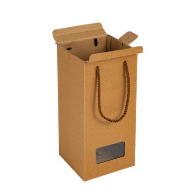 China Recycled Materials Food Grade Kraft Paper Box Small Brown Kraft Paper Box for sale