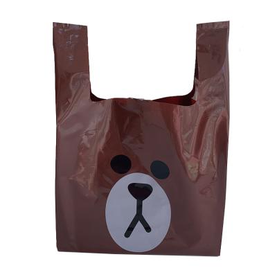 China Biodegradable Shopping Tote Bag Handle Plastic Bags Hot Sale Products for sale