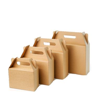 China Biodegrable/Compostable Hot Selling Cheap Custom Product Wrapping Paper Food Packaging Box With Handle Cheap Price Shopping Paper Bag for sale