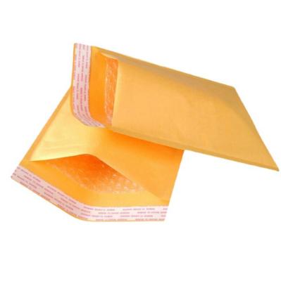 China Mailling Mailing Packaging Customized Kraft Paper Bubble Bag Envelopes Mailer Shipping Poly Yellow Brown Bubble Mailer Bag for sale