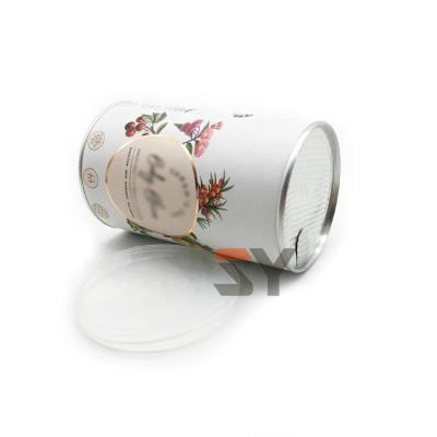 China Recycled Materials Craft Paper Airtight Tea Packing Luxury Cardboard Cylinder Box Cardboard Tube Suppliers for sale