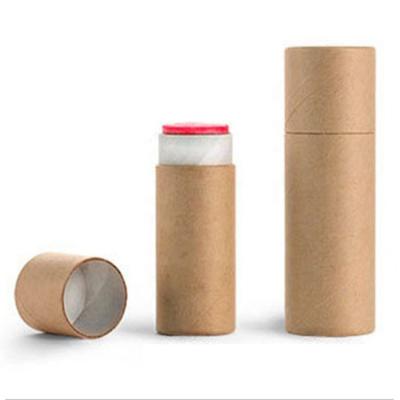 China Recycled Materials Wholesale Biodegradable Oval Cardboard Container Air Freshener Packing Push Kraft Paper 2 Oz Tube for sale