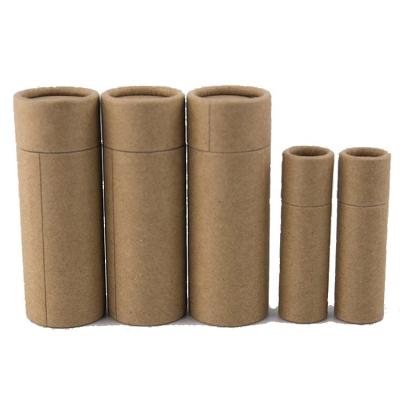 China Recycled Materials Vegan Lip Balm Packaging Biodegradable Lift Up Cardboard Container Lift Up Paper Tubes for sale