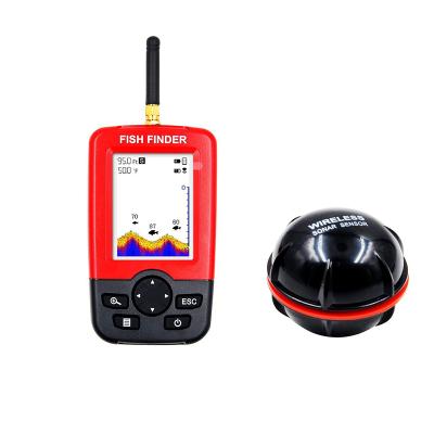 China Fishing Bite Alarm Depth Locator Portable Fish Finder with 100M Wireless Sonar Sensor Echo Sounder Fishfinder for sale