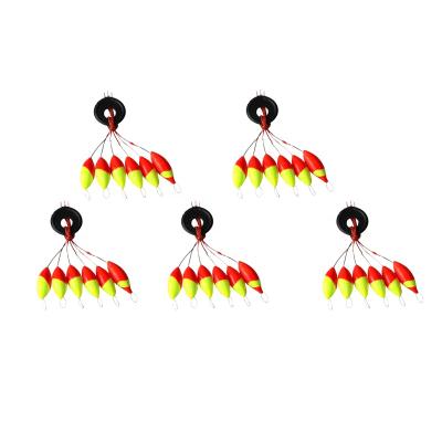 China General Fishing Seven Star Float 6pcs/Bag Mixed Colorful Foam Fishing Floats Accesorios PESCA Fishing Buoys Size S/M/L for sale