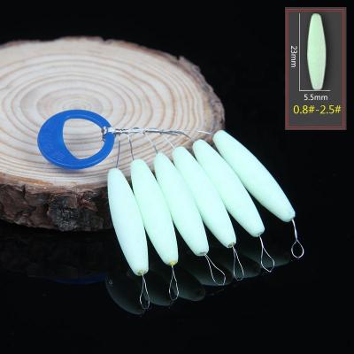 China 6pcs/bag Fishing Float Bobber Oval Luminous Fishing Foam Mini/Cylindrical Seven Star General Fishing Float Instead of Space Beans for sale