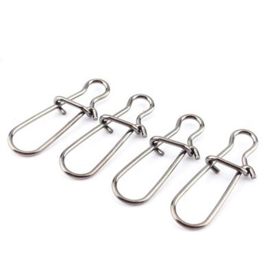 China 100Pcs/bag General Fishing Stainless Steel Fishing Breaks Fishhook Connector Hook Safety Snap Swivels Solid Rings Lure Accessories for sale