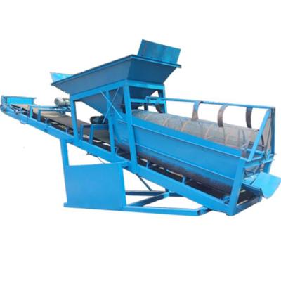 China High Efficient Q235 Solid Waste Processing Plant Municipal Movable Alluvial Gold Washing Rotary Screen Movable Trommel Screen for sale