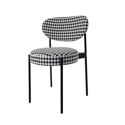 China Available Stackable Type Velvet Upholstery Modern Chair For Restaurant Cafe Luxury Metal Legs Dining Chair for sale