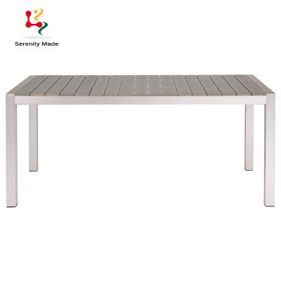 China Outdoor Restaurant Fixed Colorful Aluminum Dining Tables for sale