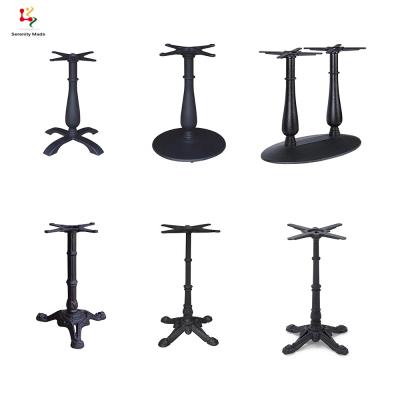 China Durable Antique Furniture Hardware Restaurant Cafe Metal Coffee Cast Iron Dining Table Base for sale