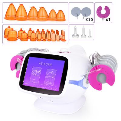 China Weight Loss DROP EMS SPA USE Muscle Stimulator Pads Breast Tips Vacuum Cup Suction Enhancement Lifting Machine for sale