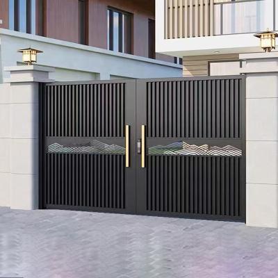 China Alloy 6063 Aluminum Garden Gate Powder Coated Aluminum Entrance Gates for sale