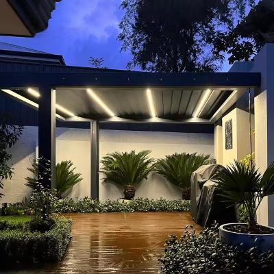 China Anpassbare Pergola aus Aluminium aus Legierung 6063/6061 mit verstellbaren Schleiern und Schattenoption zu verkaufen