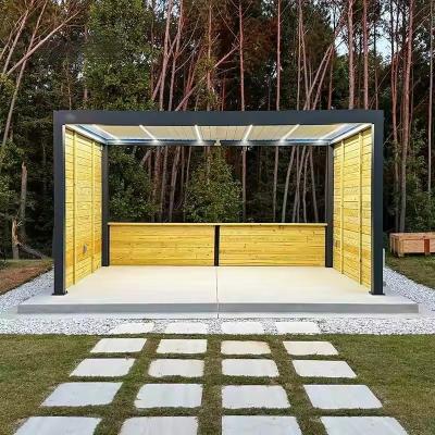 China Pergola de alumínio revestida de pó impermeável ideal para pergolas e espaços ao ar livre à venda