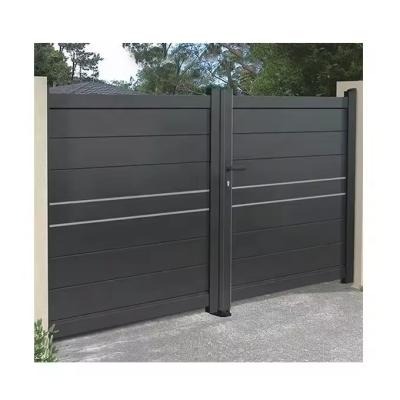 China Custom Aluminum Drive Way Gates With Additional Features And Customization Aluminum Outdoor Gates for sale