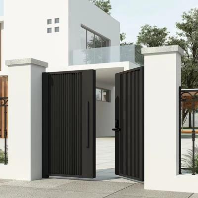 China Weather Resistant Aluminum Privacy Driveway Gates Durable Aluminum Art Door for sale