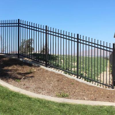 China Straight Modern Steel Fence for Indoor / Outdoor Applications Customizable Height Option for sale