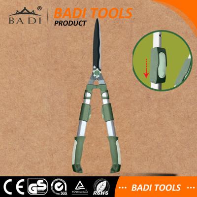 China Carbon Steel Telescopic Handle Hedge Shear Anti-Slip Long Blade Aluminum Handle for sale