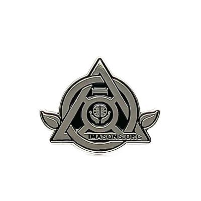 China Wholesale Custom Logo USA Logo Soft Metal Lapel Pin With Black Nickel Plating for sale