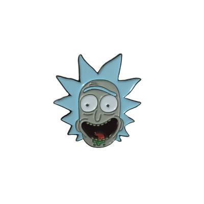 China Custom USA Rick & Morty Soft Enamel Lapel Pins for sale