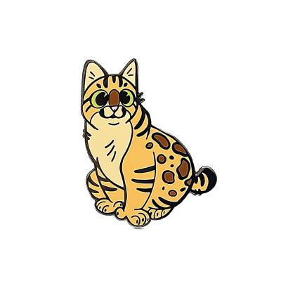 China Wholesale High Quality Custom Made Cartoon Cat USA Metal Lapel Pin Soft Hard Enamel Pins for sale