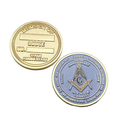 China Custom Zinc Alloy Soft Enamel Challenge Souvenir Coins USA Logo Metal Crafts No Minimum for sale