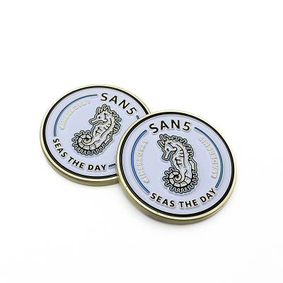 China USA Manufacturer Custom Own Design Direction Metal Soft Enamel Challenge Coins for sale