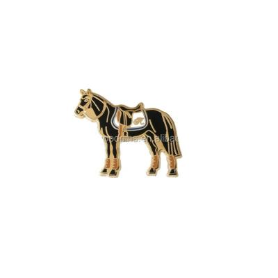 China Custom USA Hard Enamel Dark Horse Lapel Pins for sale