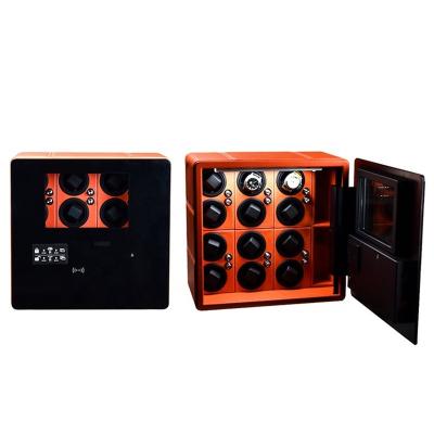 China Custom Made High Quality Eco-Friendly Luxury Safe Winder Case Winder Leather LCD Display Remote Control Electronics for sale