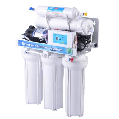 China Hotel 5 Stage 10 Inch Housing RO System Water Filter Machine With Digital Display For Home Use for sale