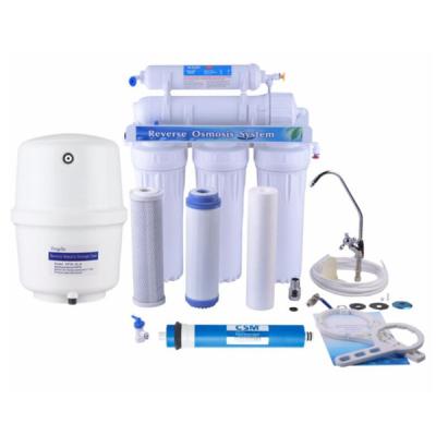 China Hotel 5 introduces RO system water filtration system with manual-flux and plastic tank for home use for sale