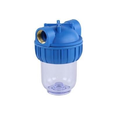 China Car 5 Inch Small Bottle Clear Water Filter Housing For Water Purification Machine for sale