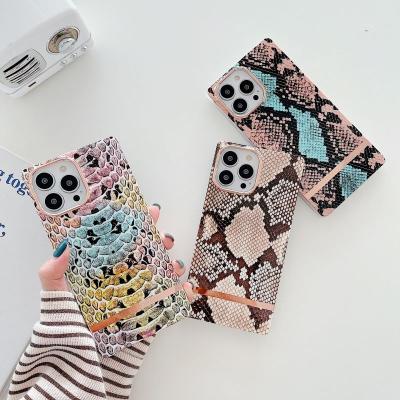 China Vintage Shockproof Luxury Design Print Grain Boa Sparkle 2021Amazon Phone Protective Case For iPhone 13 pro 13 pro 12 pro 12 Max Max TPU for sale