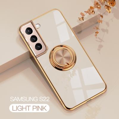 China 6D Slim Luxury Shockproof Plating Popular Amazon Cell Phone Case For Samsung galaxy s22 s22 plus S22 ultra S10 A13 A33 A53 Tpu Cover Fashionable for sale