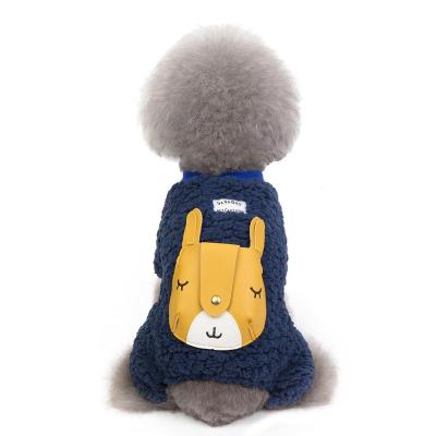 China Beautiful Sustainable Cotton Dog Winter Clothes Coat With Pattern And Cardboard Bag for sale