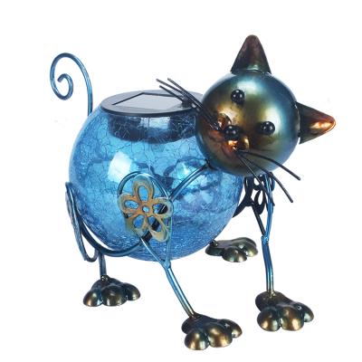 China Europe led solar light cat solar three-dimensional ornaments for sale