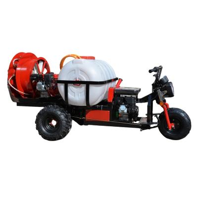 China Easy to operate High productivity Agriculture machine self-propelled three-wheel ride-on gasoline power farm orchard garden sprayer for sale