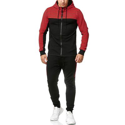 China Men's Sporty Full Hooded Casual Zipper Jogging Sweatsuit QUICK DRY for sale