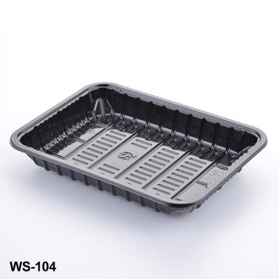 China Disposable Plastic PP Fresh Meat Packaging Display Tray For Food Packing for sale