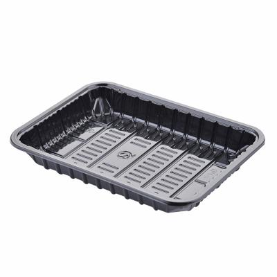 China Fridge Freezer Fresh Vegetable Fruit Fish Meat Blister Disposable Plastic Food Tray for sale