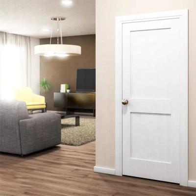 China Sound Insulation Wood Interior Room Solid Wood Doors For Hotel Classic Home Residential Accommodation Interior Wooden Bath Door for sale