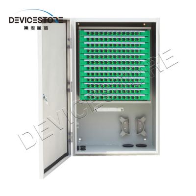 China Outdoor 144 Core GQL288-S01(Stainless steel box) Fiber Optic Cross Connect Cabinet 960x590x320 for sale