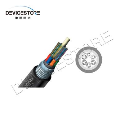 China Optical Fibre Cable with Single Mode Armored Loose Tube 288 Core Fiber Optic Cable GYTA for sale