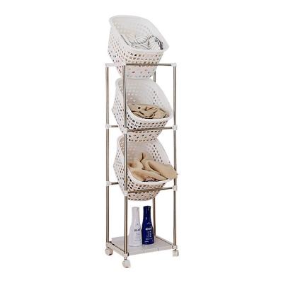 China Sustainable Cheap Price Storage Cabinet Bathroom Accessories Shower Shelf for sale